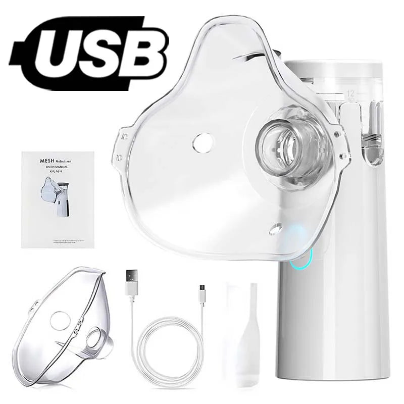 Medical Silent Mesh Nebulizer Handheld Asthma Inhaler Atomizer Children Health Care Mini Portable Nebulizer Humidifier