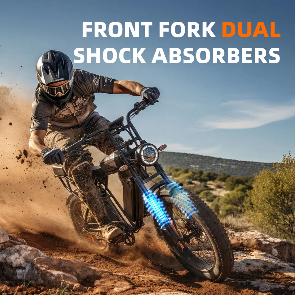 Electric bike Aairsk X5 20 x Compact Fatbike, removable battery 48V 15Ah on 80 km autonomía, Sous-Sous trunk, motor of 250W a 25 km/h, frenos de disco, painting of acero, E-BIKE
