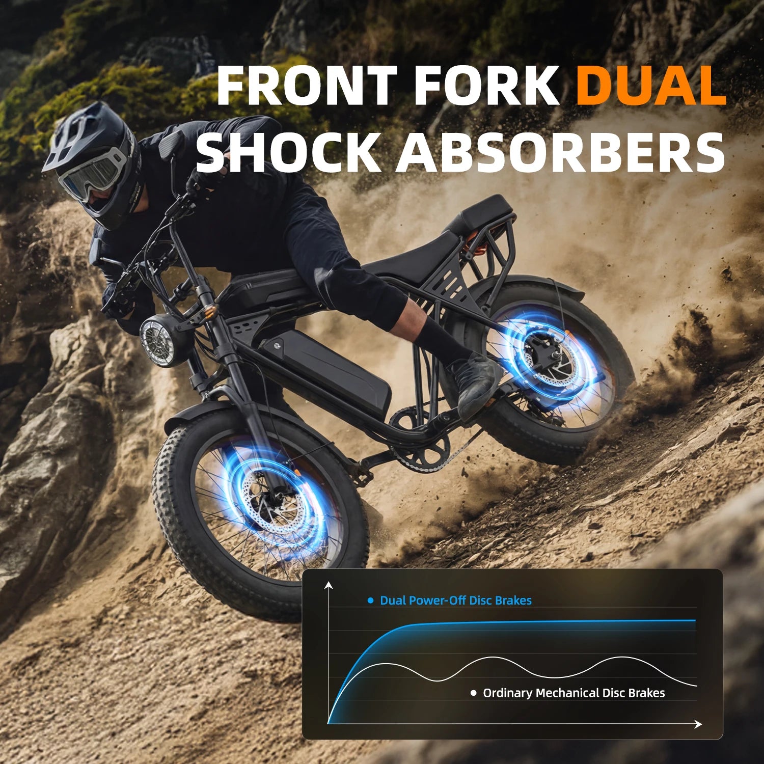 Electric bike Aairsk X5 20 x Compact Fatbike, removable battery 48V 15Ah on 80 km autonomía, Sous-Sous trunk, motor of 250W a 25 km/h, frenos de disco, painting of acero, E-BIKE