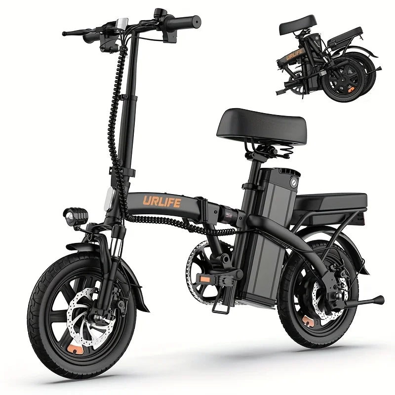 Electric bike foldable Urlife F1L 14 inch 500W 7.5Ah with removable battery