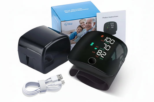 Digital Wrist Blood Pressure Monitor English Voice