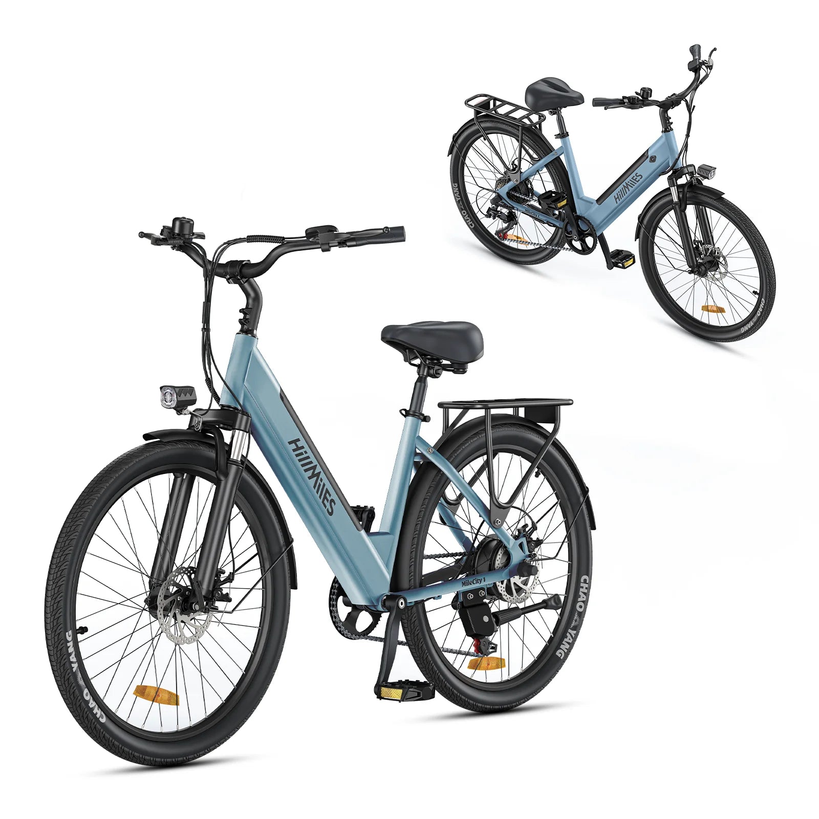 Electric bike City 1, 26-inch step-through electric bike, E-bike with a range of 120 km, 250W motor, 36V 13Ah battery, 25 km/h top speed, 7-speed gears, disc brakes, electric bike for urban commuting, shipped from Italy