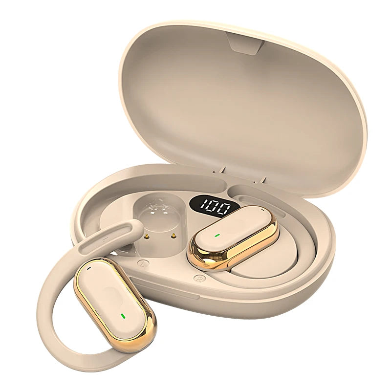 Bluetooth 5.4 Earphones IPX7 Waterproof 20Hrs Wireless Headphones with ENC Noise Cancelling Mic Deep Bass For Sports Workout Gym