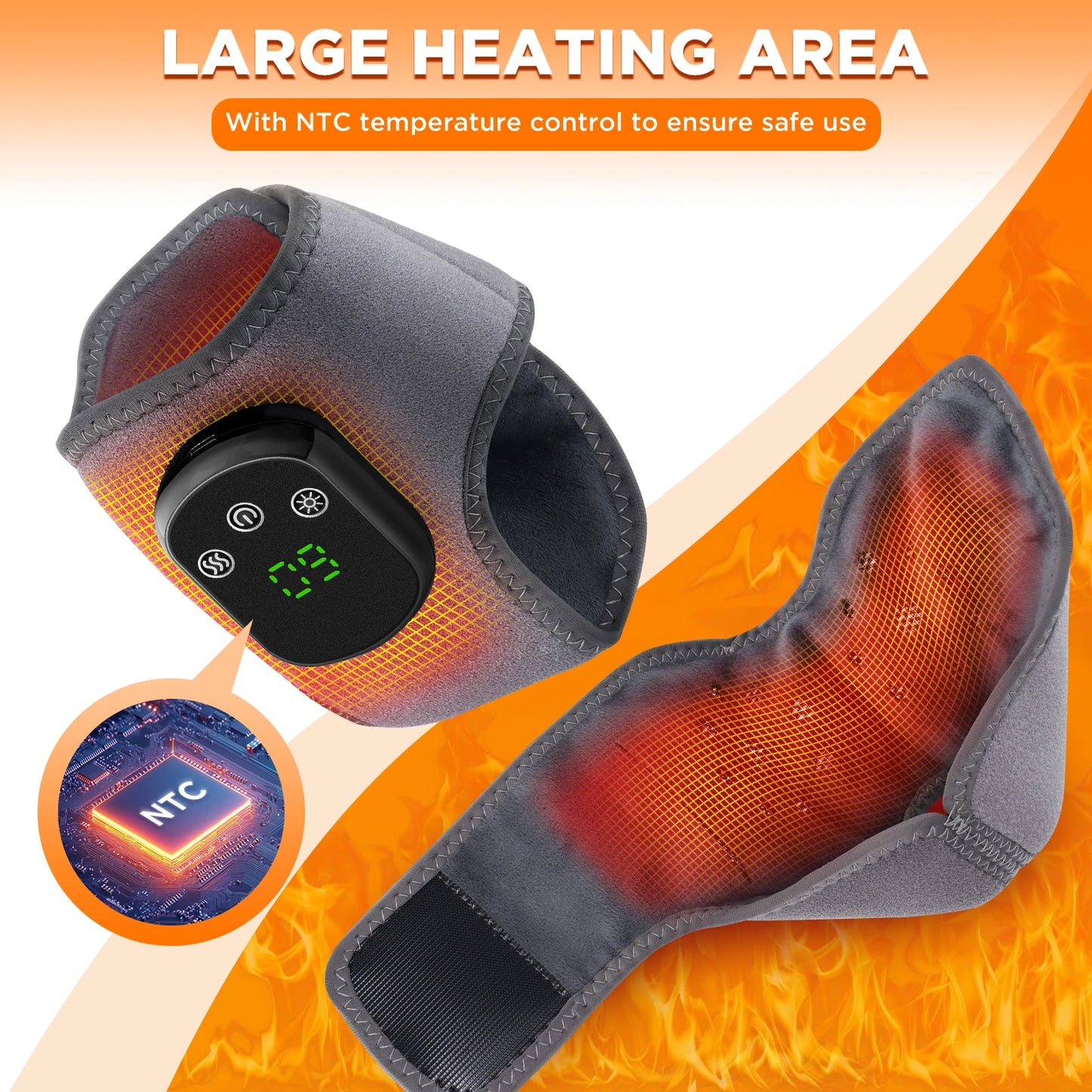 Electric Foot and Hand Massager with Heat &amp; Vibration for Joint Relief