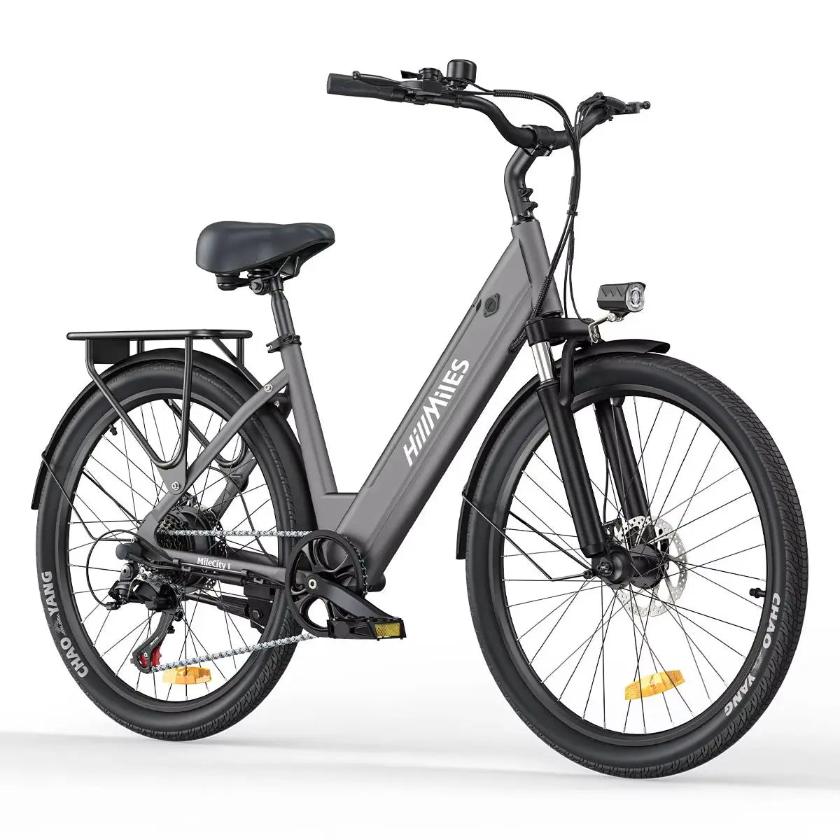 MileCity 1 26-Inch Step-Through Electric Bike, E-Bike with 120km Range, 250W Motor, 36V 13Ah Battery, 25km/h Top Speed, 7-Speed Gear Shift, Disc Brakes, Urban Commuter Electric Bicycle, Shipped from Italy