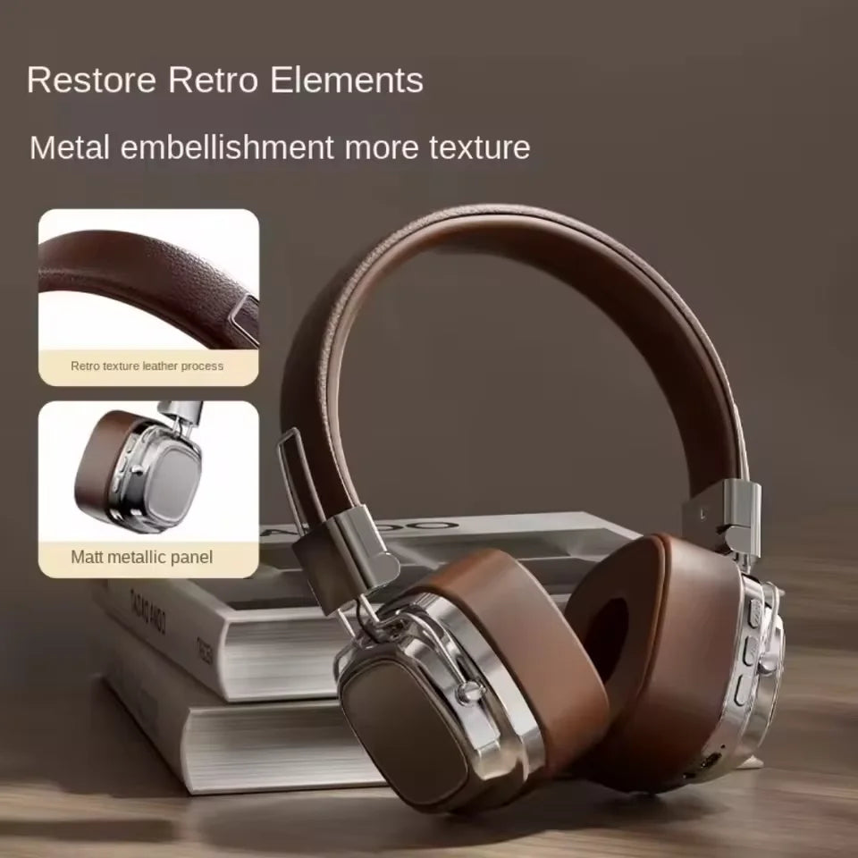 5.3 Foldable Wireless Bluetooth Headsets Headset Gamer Choice Retro Over Ear Headphones DJ Stereo Sounds Bluetooth
