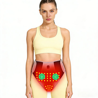 660Nm Red Light Heating Pad 162 Led Abdominal Massage Relieve Abdominal Pain Cold Uterus Menstrual Cramps Warm Care Support