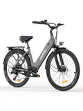 Electric bike City 1, 26-inch step-through electric bike, E-bike with a range of 120 km, 250W motor, 36V 13Ah battery, 25 km/h top speed, 7-speed gears, disc brakes, electric bike for urban commuting, shipped from Italy