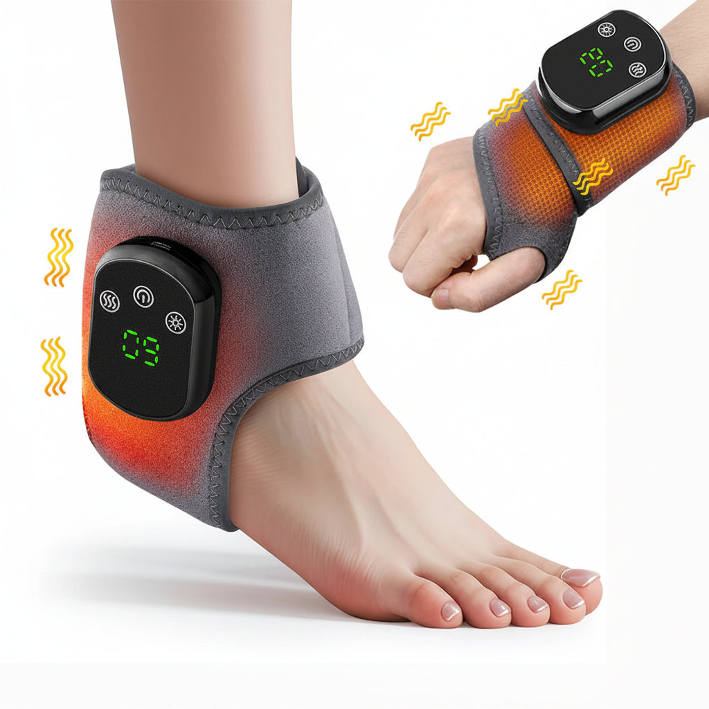 Electric Foot and Hand Massager with Heat &amp; Vibration for Joint Relief
