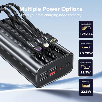 High-Capacity Power Bank 30000mAh – 22.5W Fast Charge