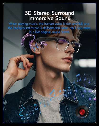 4K HD Upgrade Smart Glasses With Camera Video Recording AI Photo Recognition Bluetooth Call Translation Voice Sunglasses Men