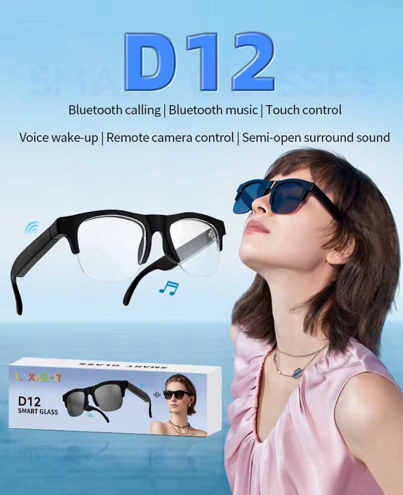 Lenovo AI Smart Glasses 8K — Translation, Calling, Music & AI Chat | Unisex