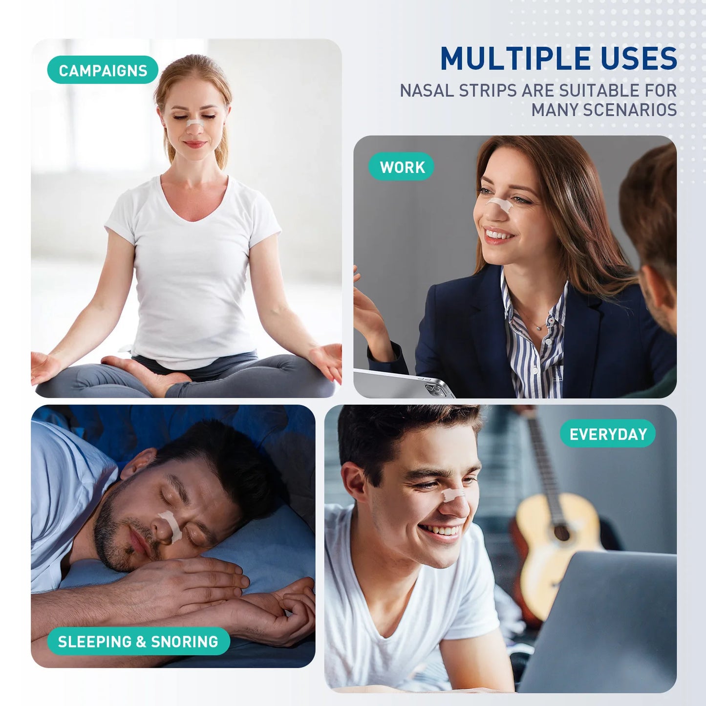 Sleep Nasal Breathe Anti Snoring Strips
