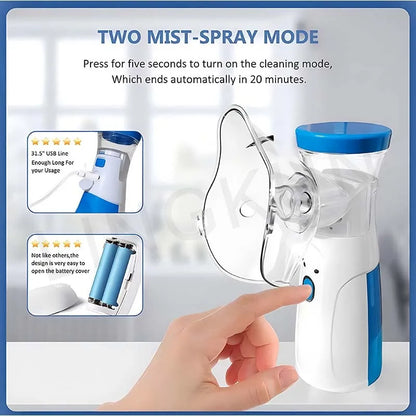 Asthma Inhaler Atomizer Children Health Care Mini Portable Nebulizer Humidifier
