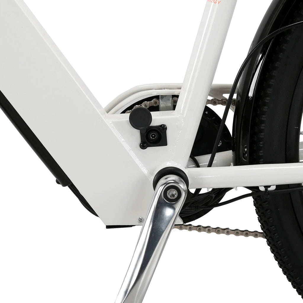 CYSUM Cityrun 26" Commuter Electric Bicycle, City E-bike, Women's Low-profile Electric Bike, 36V 10Ah Non-removable Li-battery, Range 70-90km