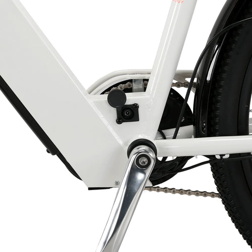 CYSUM Cityrun 26" Commuter Electric Bicycle, City E-bike, Women's Low-profile Electric Bike, 36V 10Ah Non-removable Li-battery, Range 70-90km