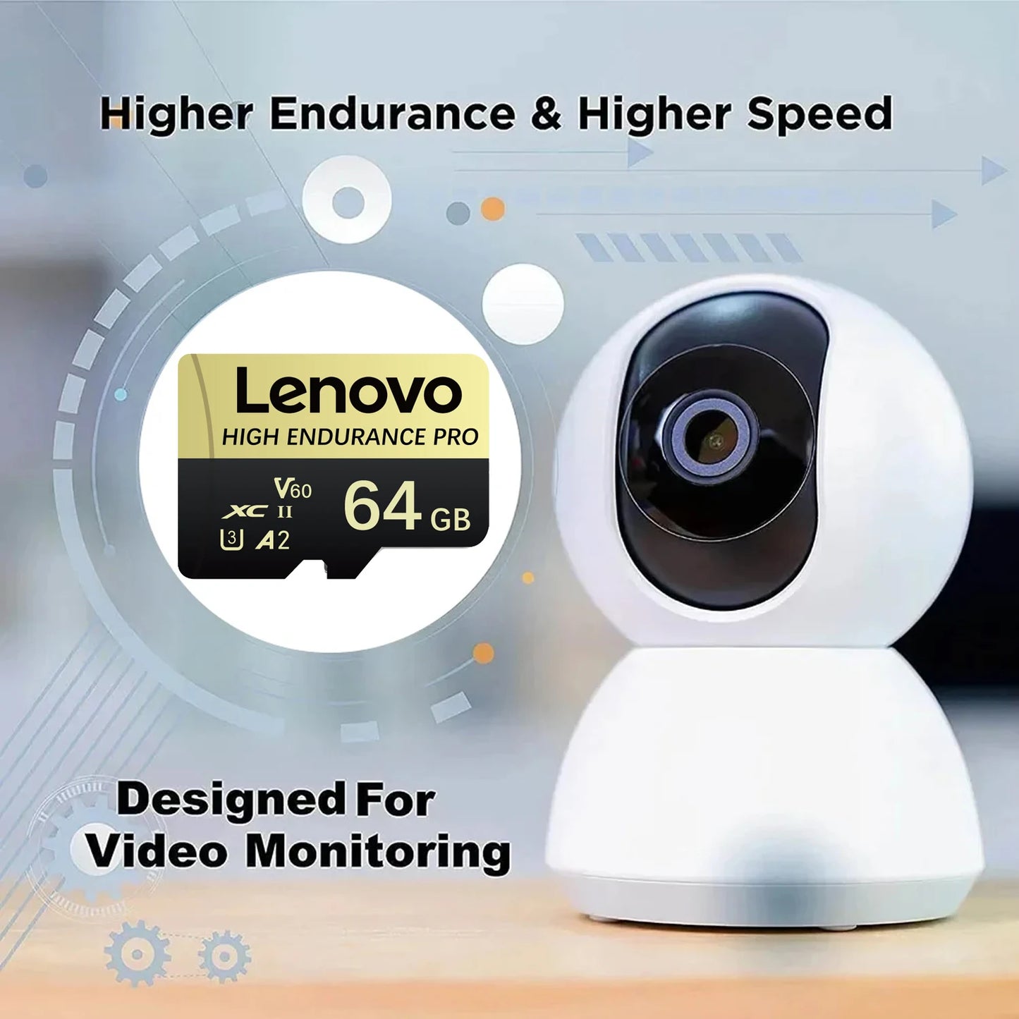 Original Lenovo High Speed SD Card 128GB 256GB 512GB Micro SD Card V60 U3 A2 Memory Card For Driving Recorder/Camera/Laptop