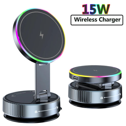 Magnetic Wireless Charger Car Phone Holder Mount 360 degree