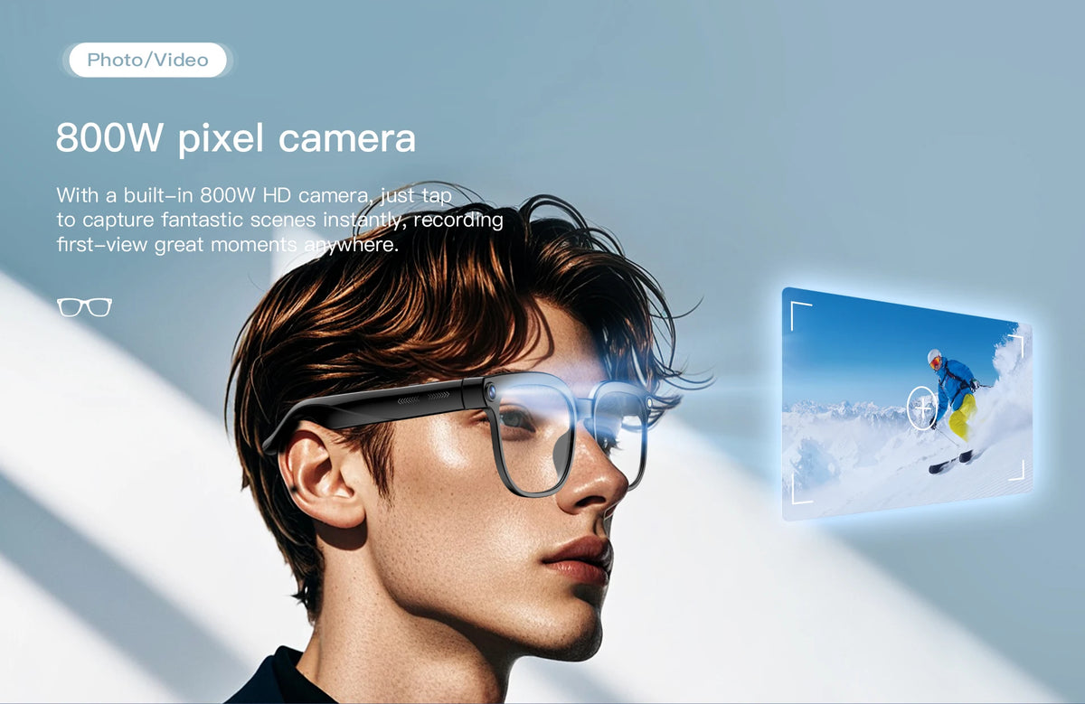 AI Smart Glasses 4K — ChatGPT + 150 Languages | Hands-Free Camera