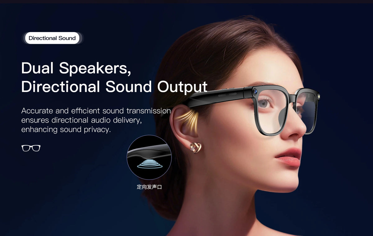 AI Smart Glasses 4K — ChatGPT + 150 Languages | Hands-Free Camera