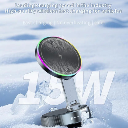 Magnetic Wireless Charger Car Phone Holder Mount 360 degree