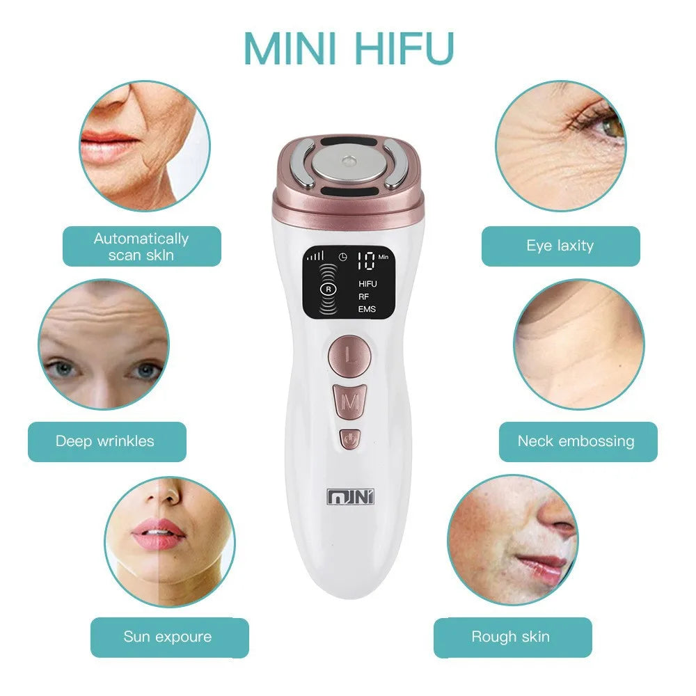 Facial anti-aging and wrinkle removal, face lifting device