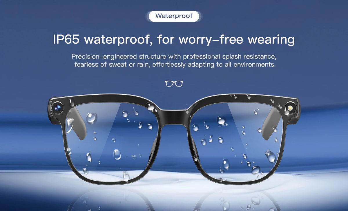 AI Smart Glasses 4K — ChatGPT + 150 Languages | Hands-Free Camera