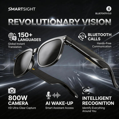 2026 4K 8MP Smart Glasses Men HD Camera 150+Language Translation ChatGPT WIFI Video Recording Bluetooth CallAudio Glasses Women