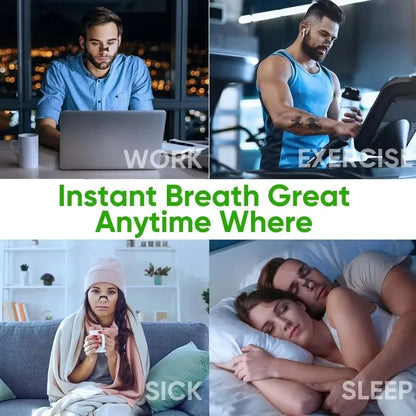 Anti Snoring Nose Patch Set Extra Strength Nasal Strips Better Breathing Non-Invasive Easier Breath Sleep Aid Decive