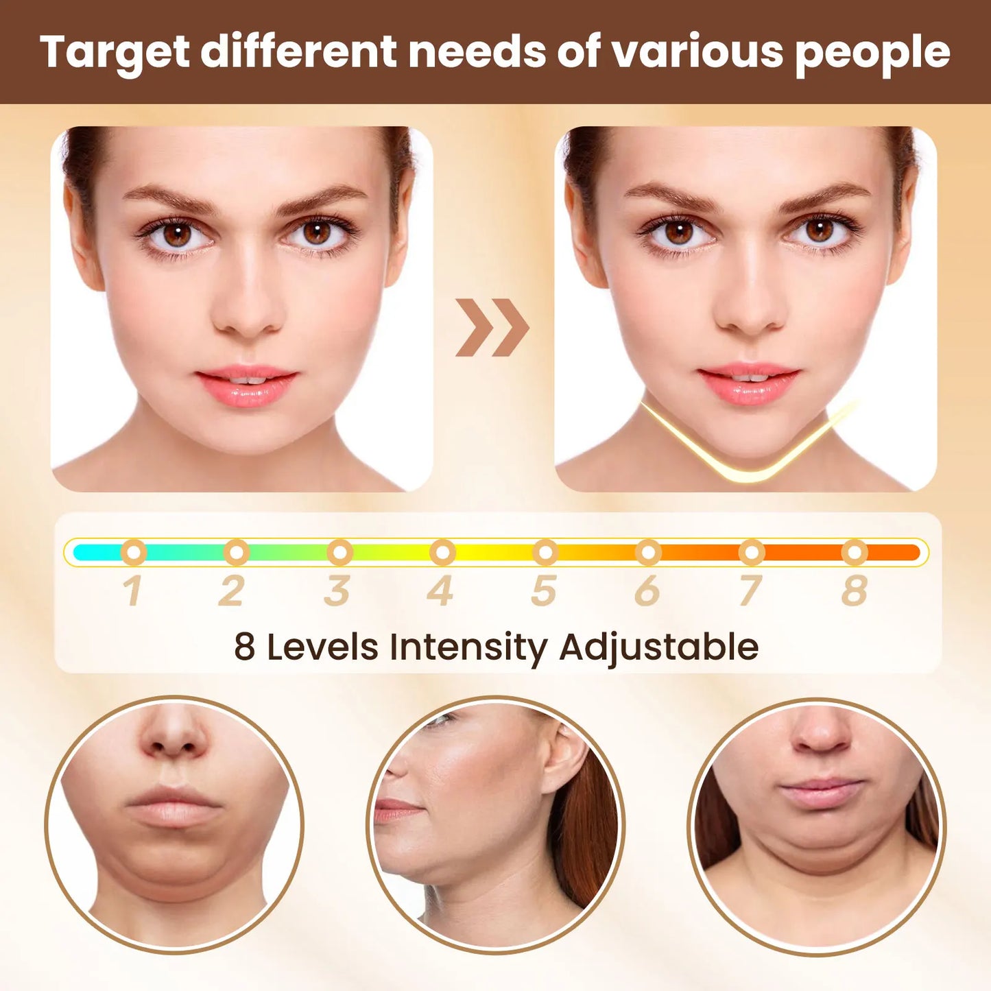 Facial Firming Massager Double Chin Removal Beauty Device