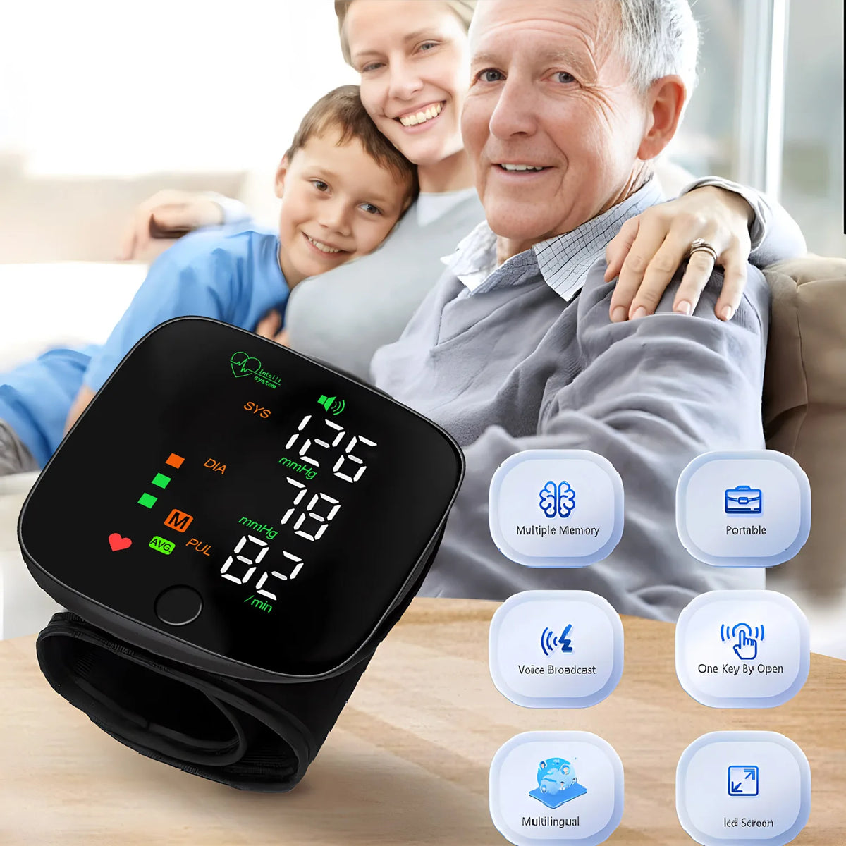 Blood Pressure Monitor Rechargeable