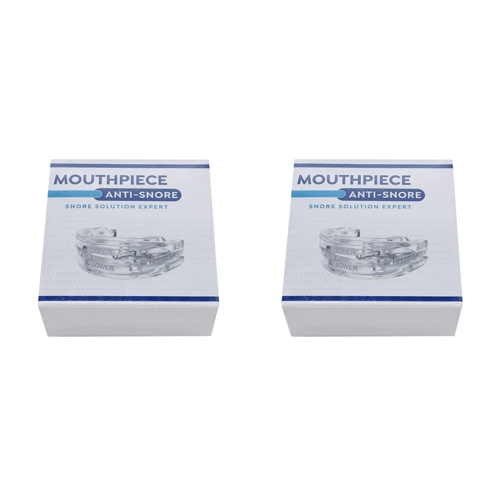 1/2/3/4/5Pcs,Anti-Snoring Teeth Bruxism Mouthguard Improves Sleep Teeth Bruxism Sleep and Apnea Snoring Device Stops Snoring