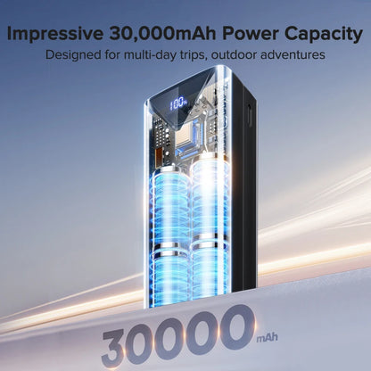 High-Capacity Power Bank 30000mAh – 22.5W Fast Charge