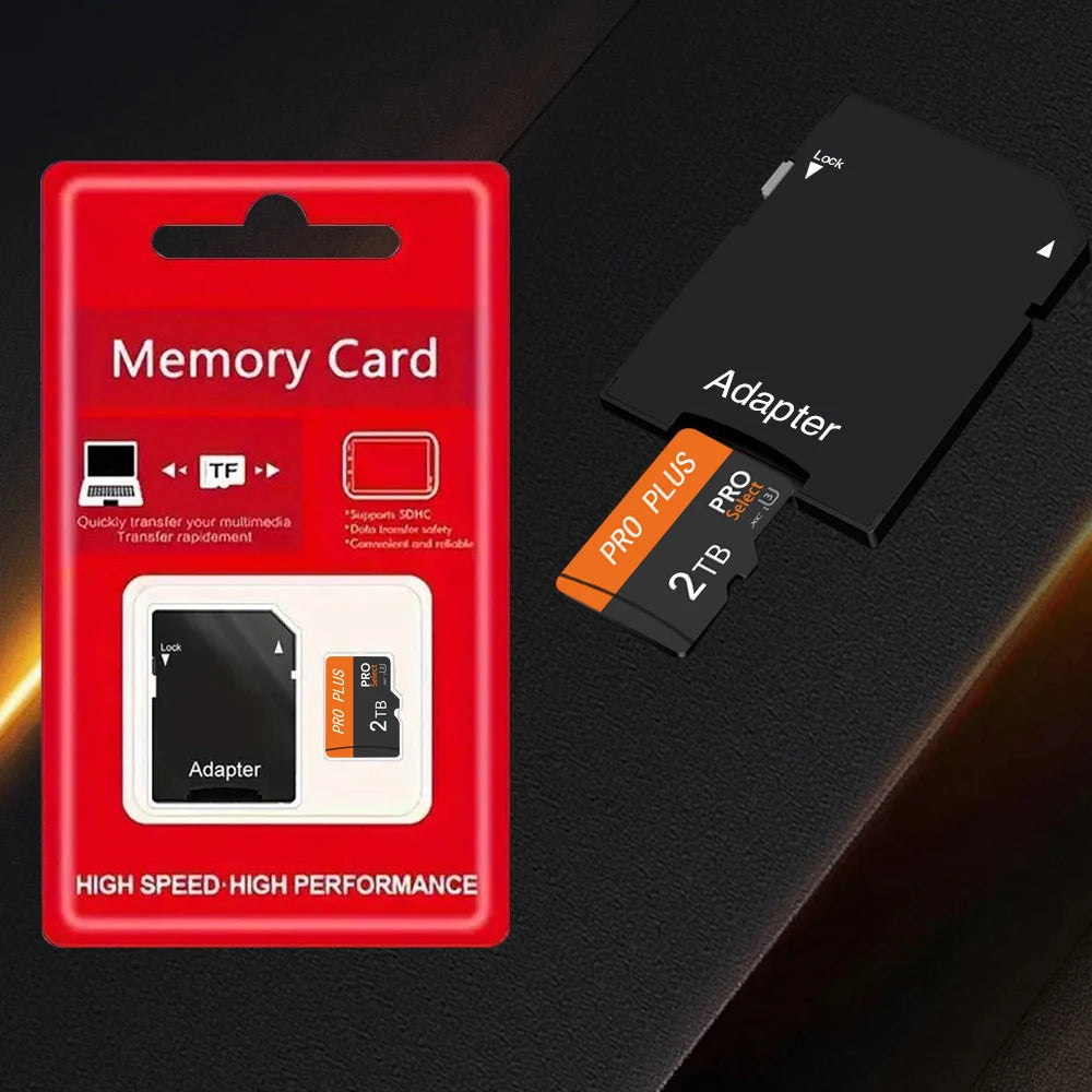 Reading Speed Micro SD TF Memory Card 256GB to 128GB  1TB 2TB for Monitoring - Specific Use Memory Storage for Digital Devices