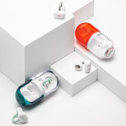 MOONDROP PILL OWS Open Ear Headphones Bluetooth 6.0 Hanging Earphones IPX4 Open Ear Clip Wireless Earbuds Built-in AI ENC Pill