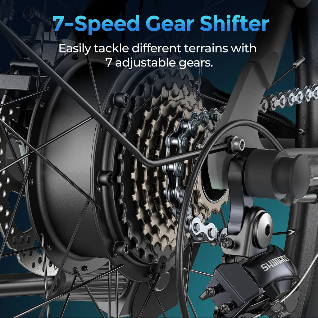 MileCity 1 26-Inch Step-Through Electric Bike, E-Bike with 120km Range, 250W Motor, 36V 13Ah Battery, 25km/h Top Speed, 7-Speed Gear Shift, Disc Brakes, Urban Commuter Electric Bicycle, Shipped from Italy