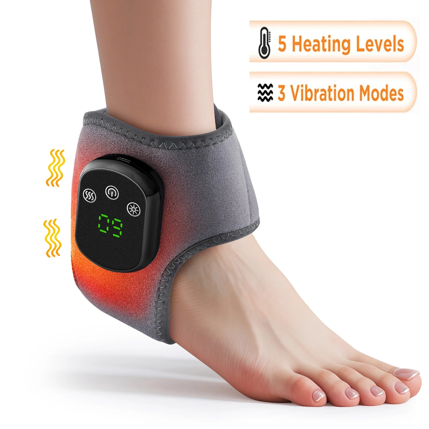 Electric Foot and Hand Massager with Heat &amp; Vibration for Joint Relief