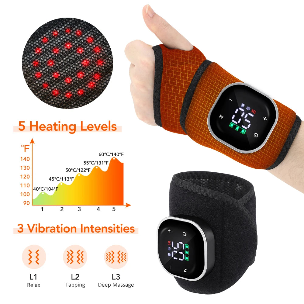 Electric Foot and Hand Massager with Heat &amp; Vibration for Joint Relief